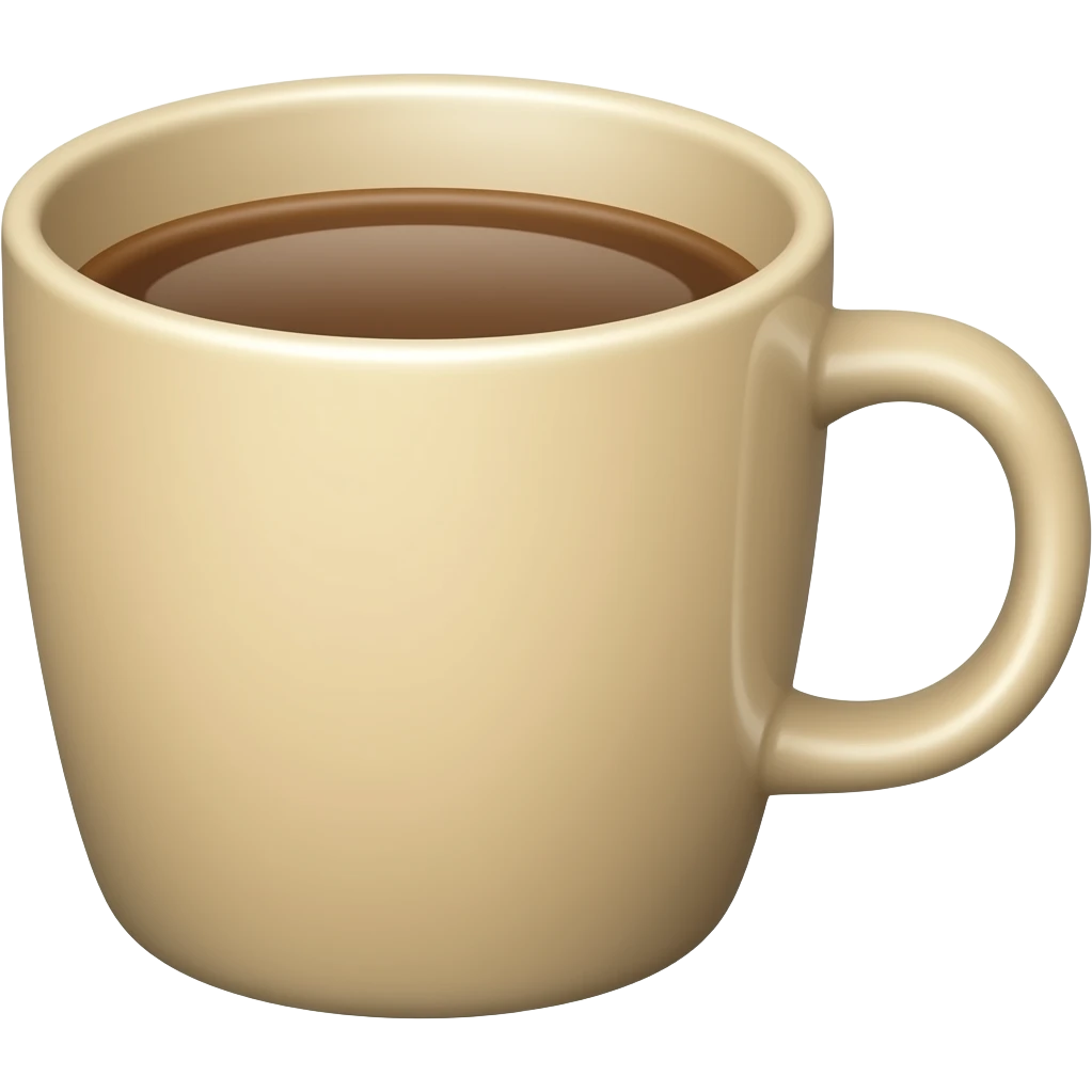 Beige brown aesthetic coffee emoji