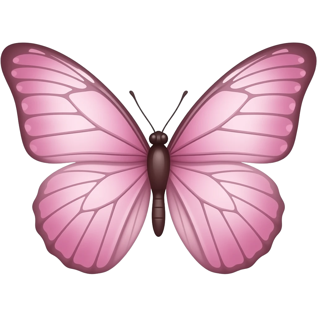 Light pink butterfly emoji