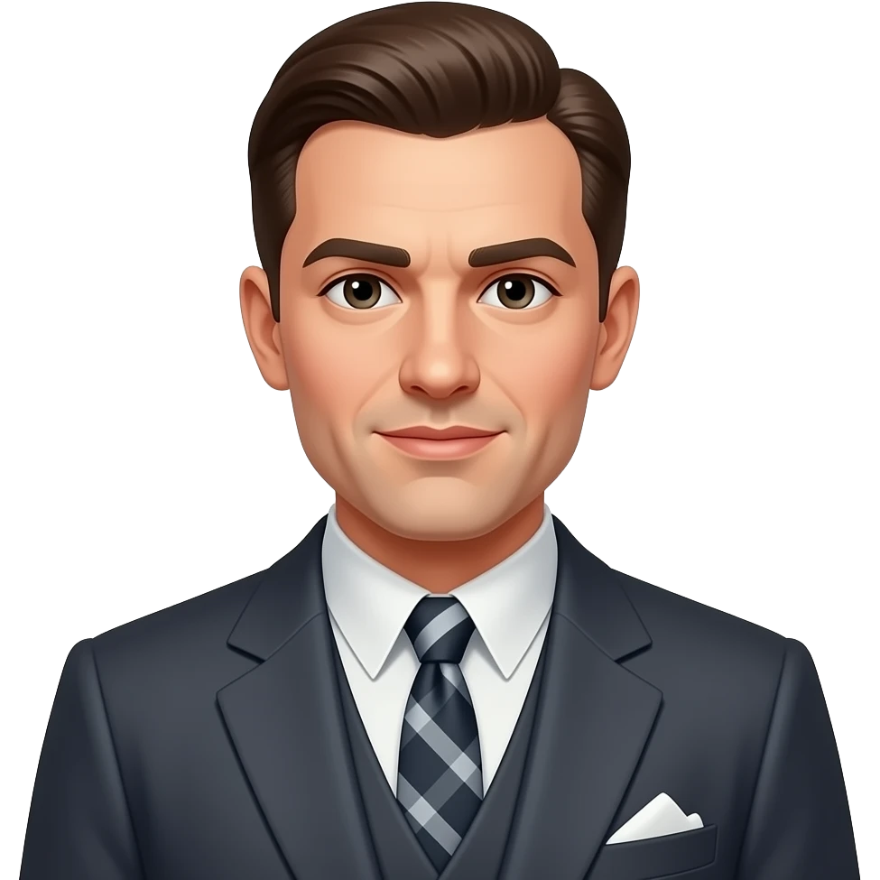 1940's man in suit emoji