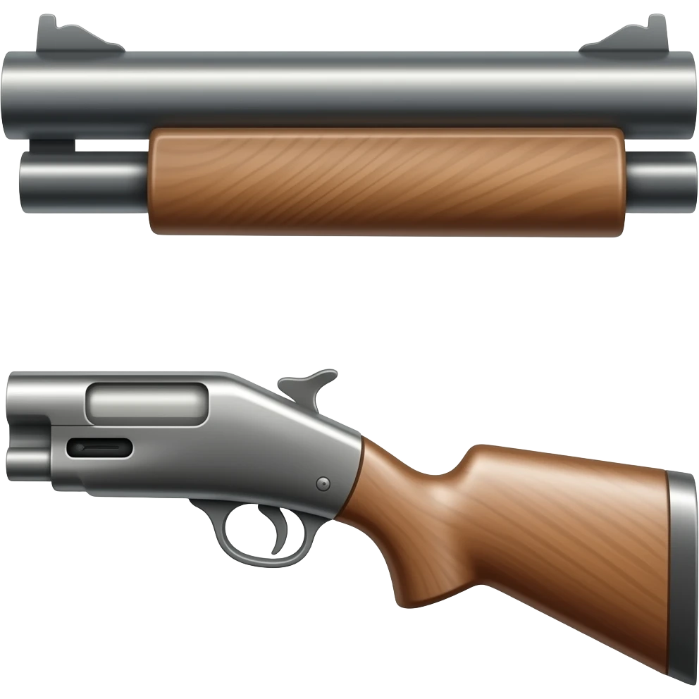 Over/under shotgun emoji