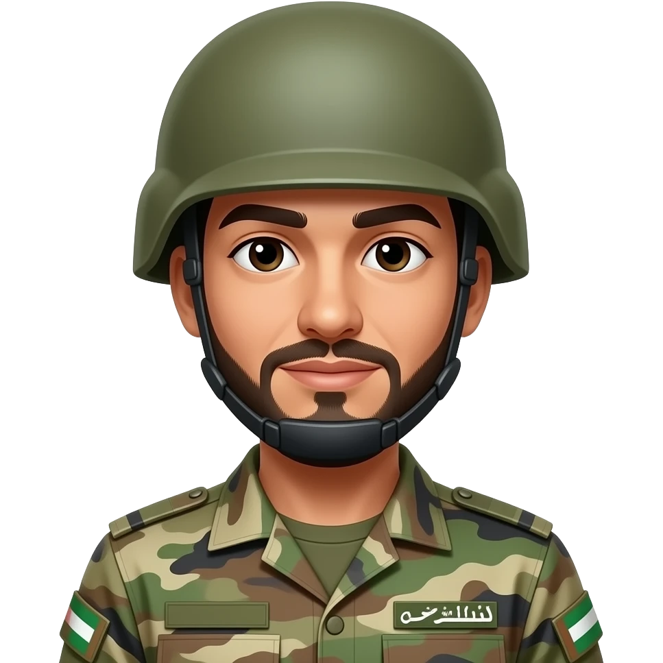 Arabic soldier emoji