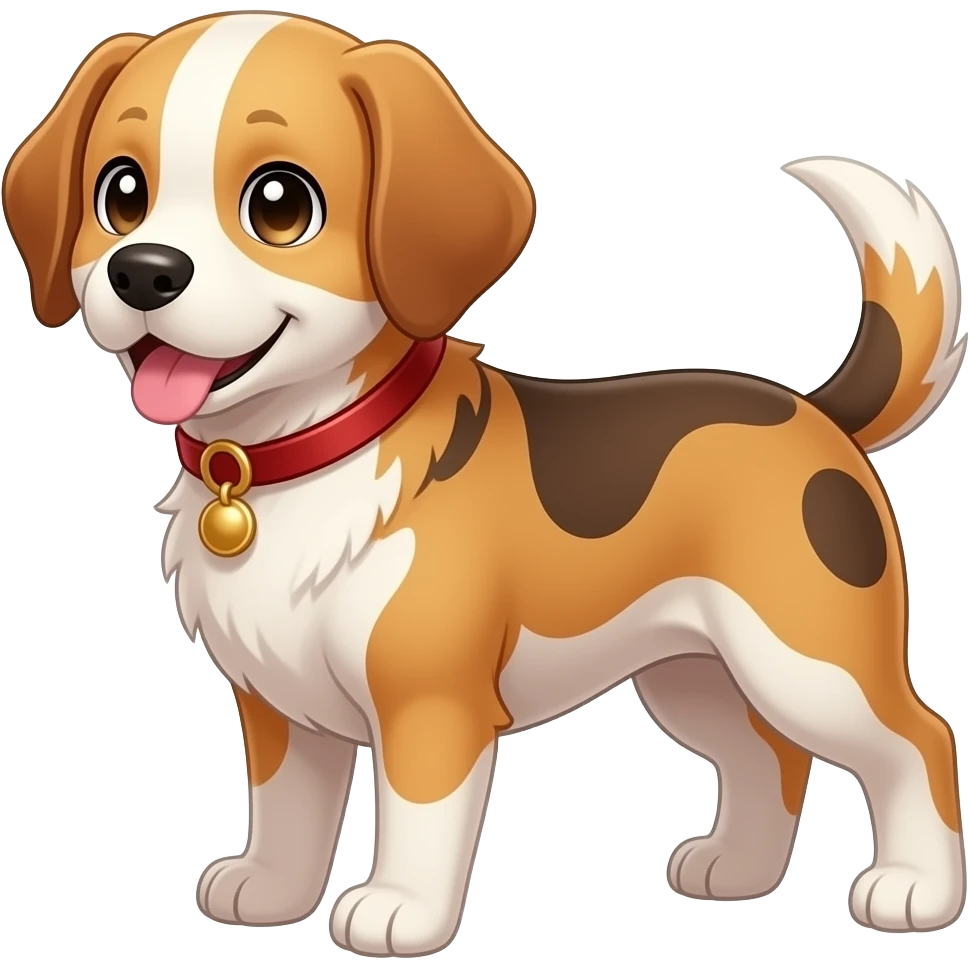 dog mixed with anime emoji