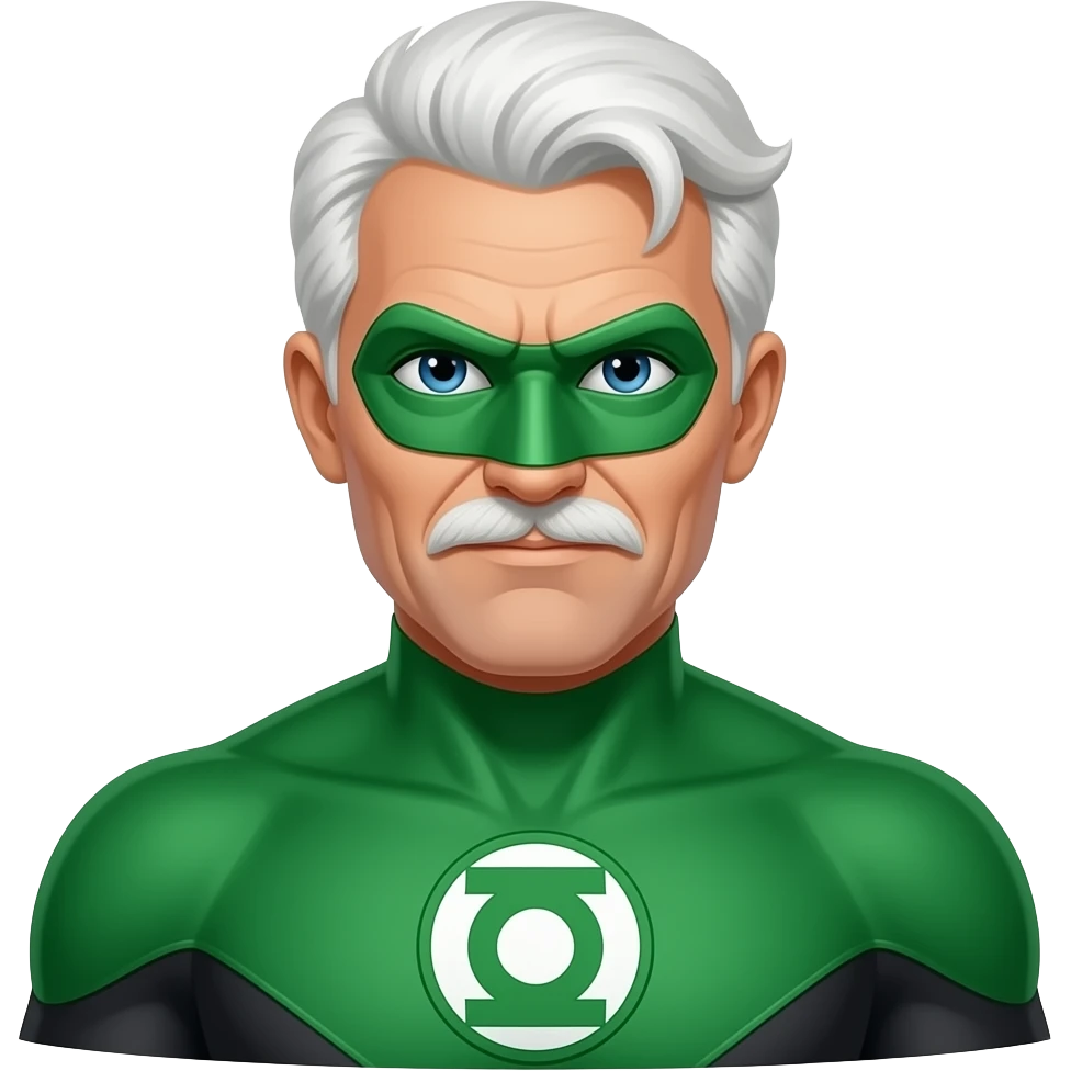 superhero Old Man greenlantern emoji