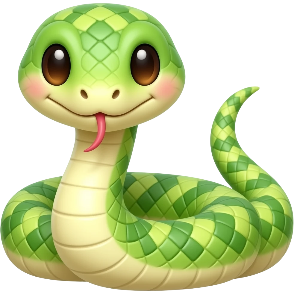 Cute snake emoji