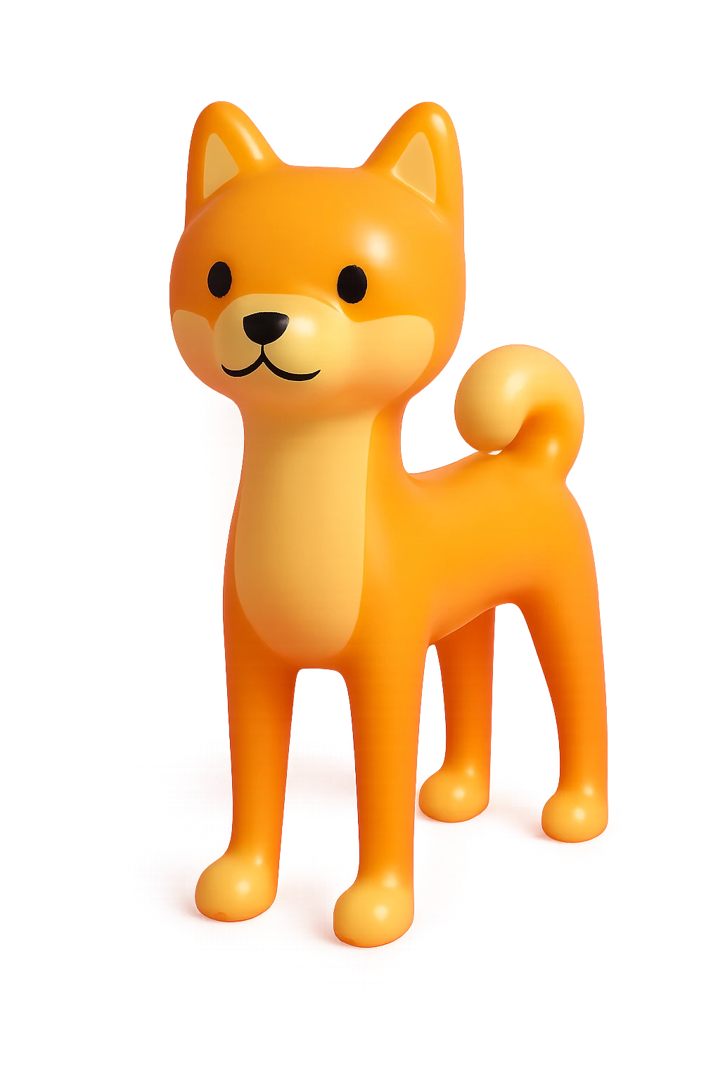 shiba inu, skinny emoji