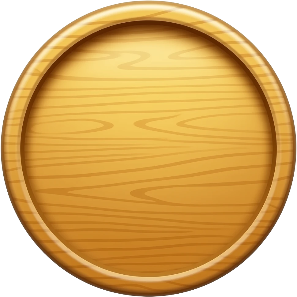 Деревянная монета emoji