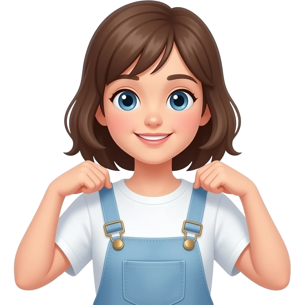 girl puts on clothes emoji