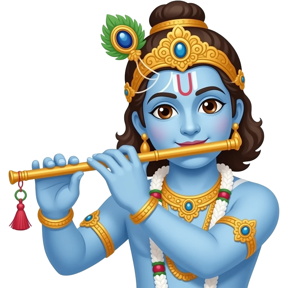 Lord krishna flute emoji for WhatsApp emoji