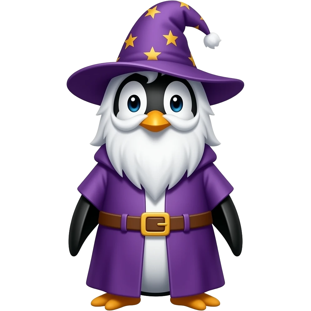 Penguin Wizard emoji
