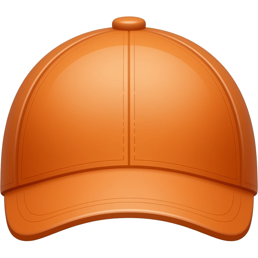 An orange cap emoji
