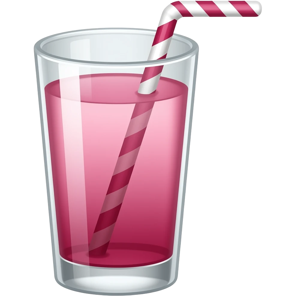 Pink drink emoji