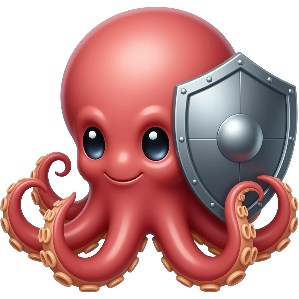 octopus_round_shield emoji