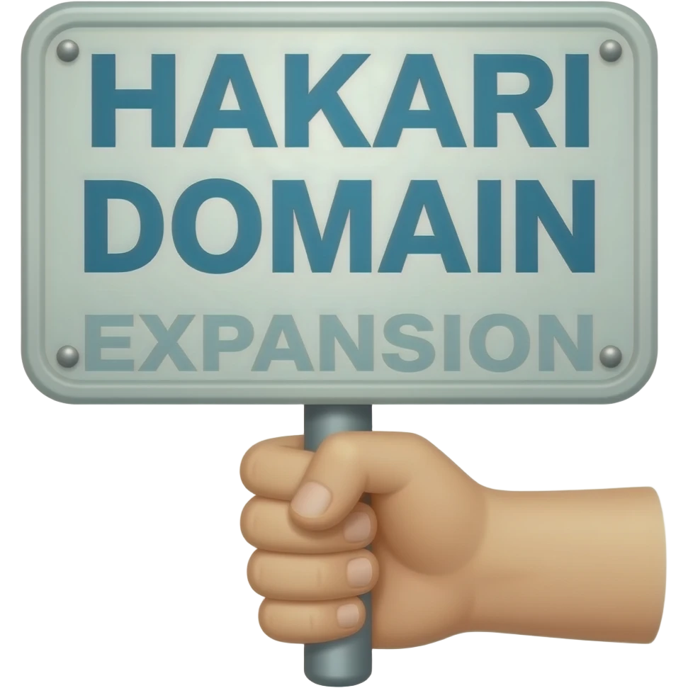 Hakari Domain expansion hand sign emoji
