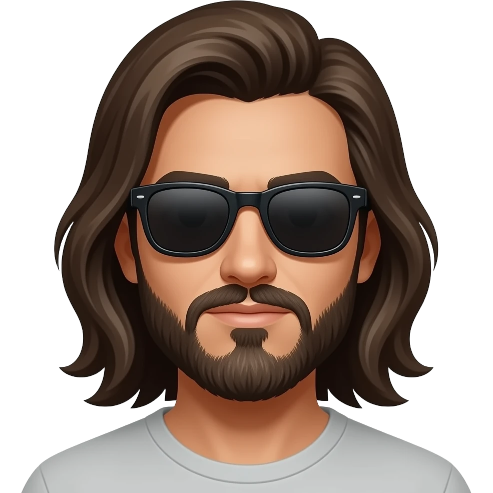 Keep same emoji but add long dead’s to the one with shades on emoji