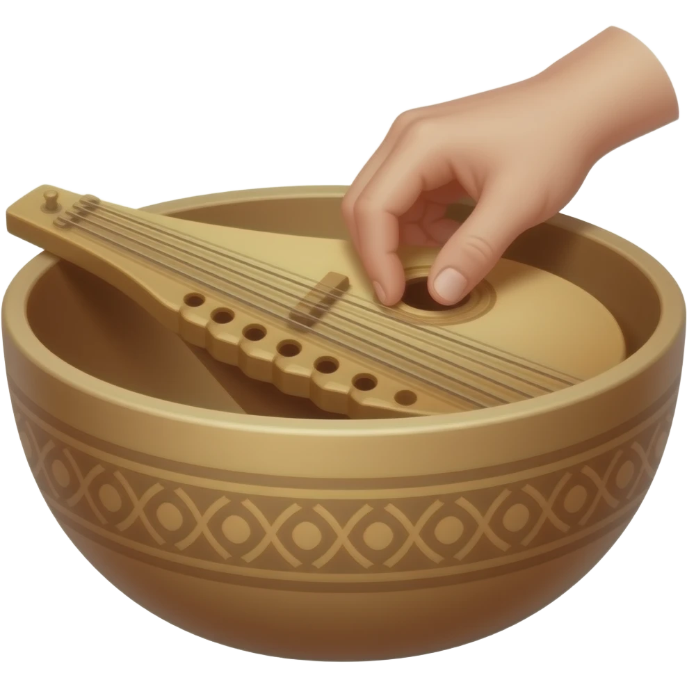 Hand Monochord Bowl from pran emoji