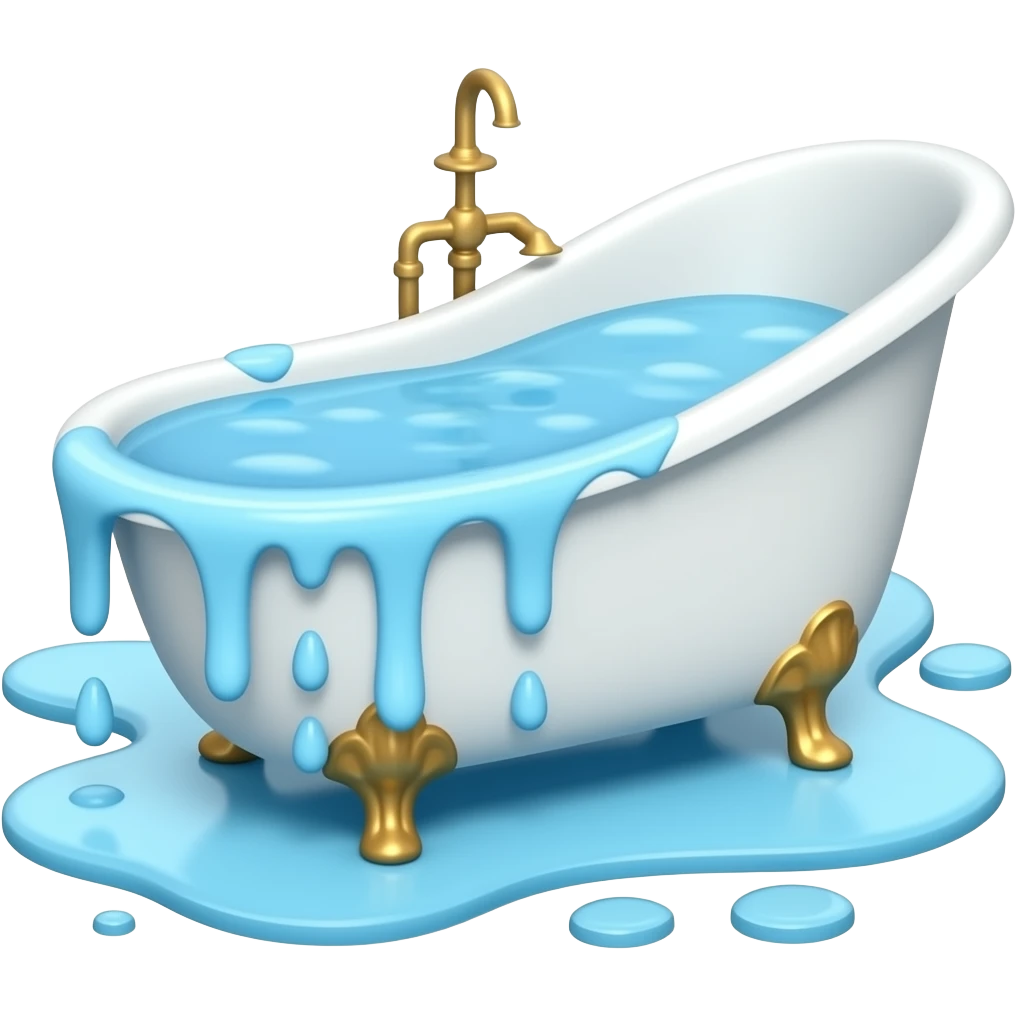 Melting Bathtub emoji