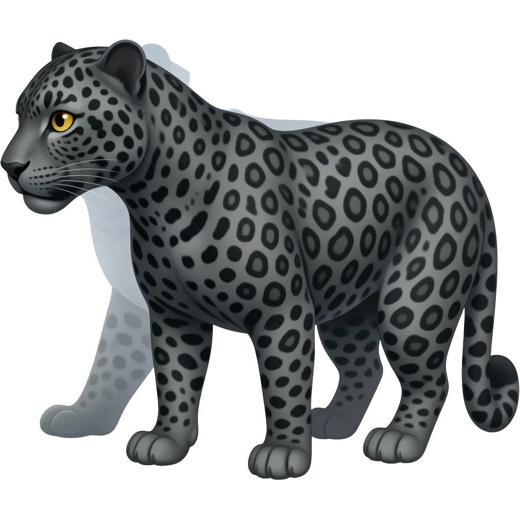 Black leopard emoji