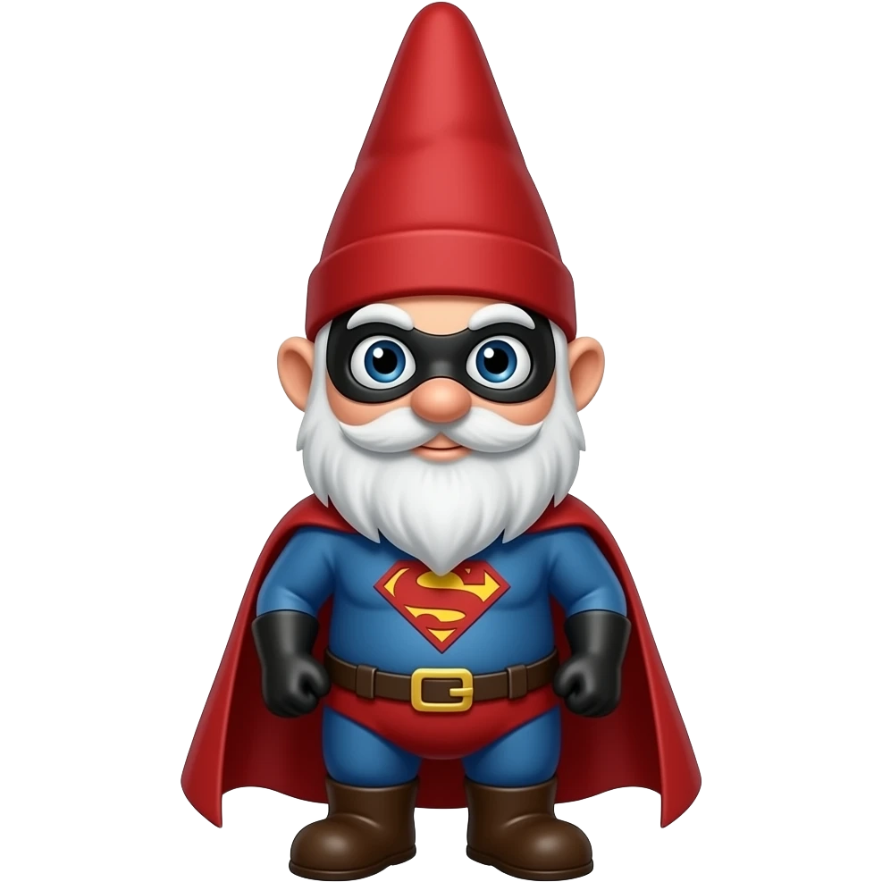 Farn gnome superhero emoji
