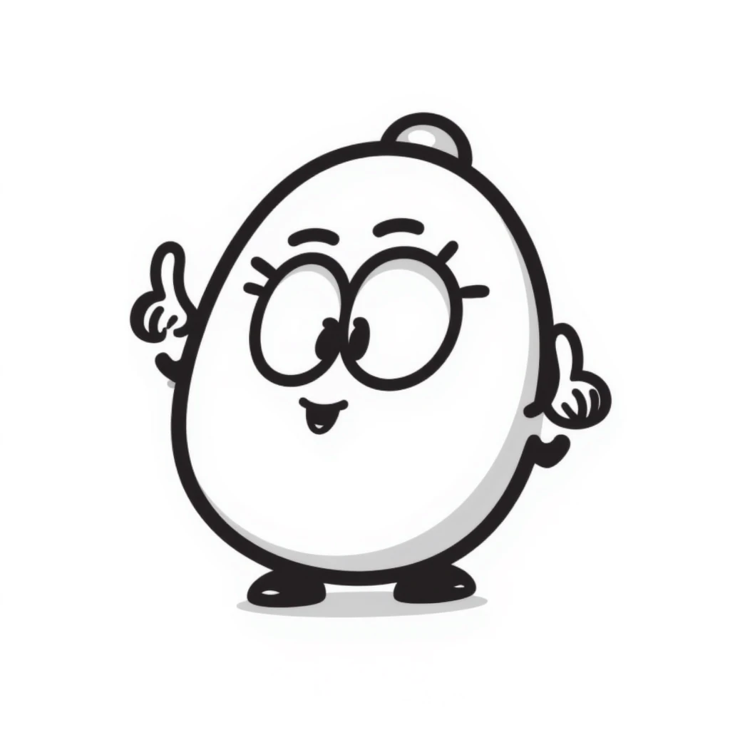 playful hand-drawn Tamagotchi character emoji