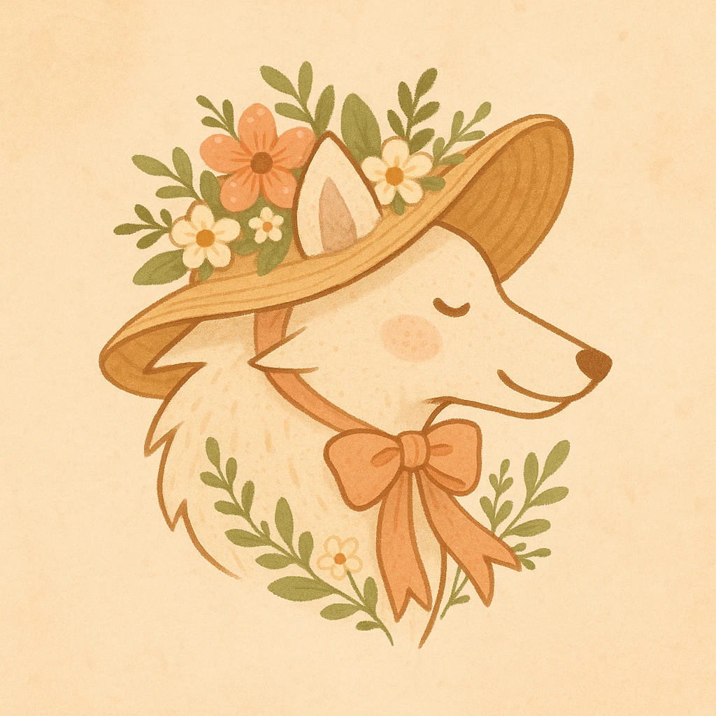 Give the Overwolf logo a cute cottagecore makeover emoji