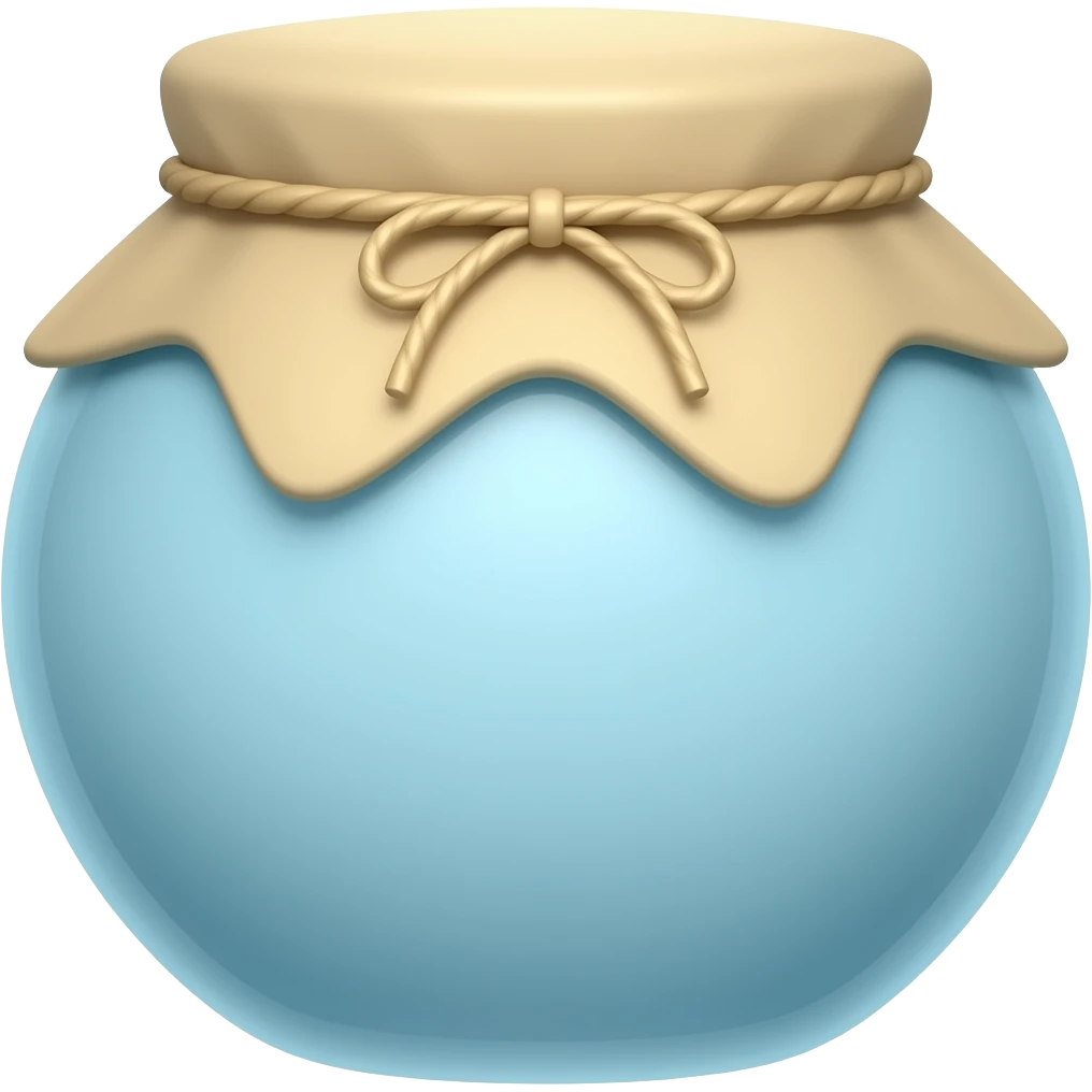 Blue a little bit Cyanish honey pot emoji