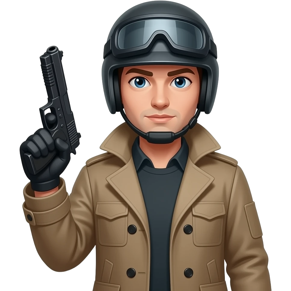 🧥🪖🧍🔫 emoji