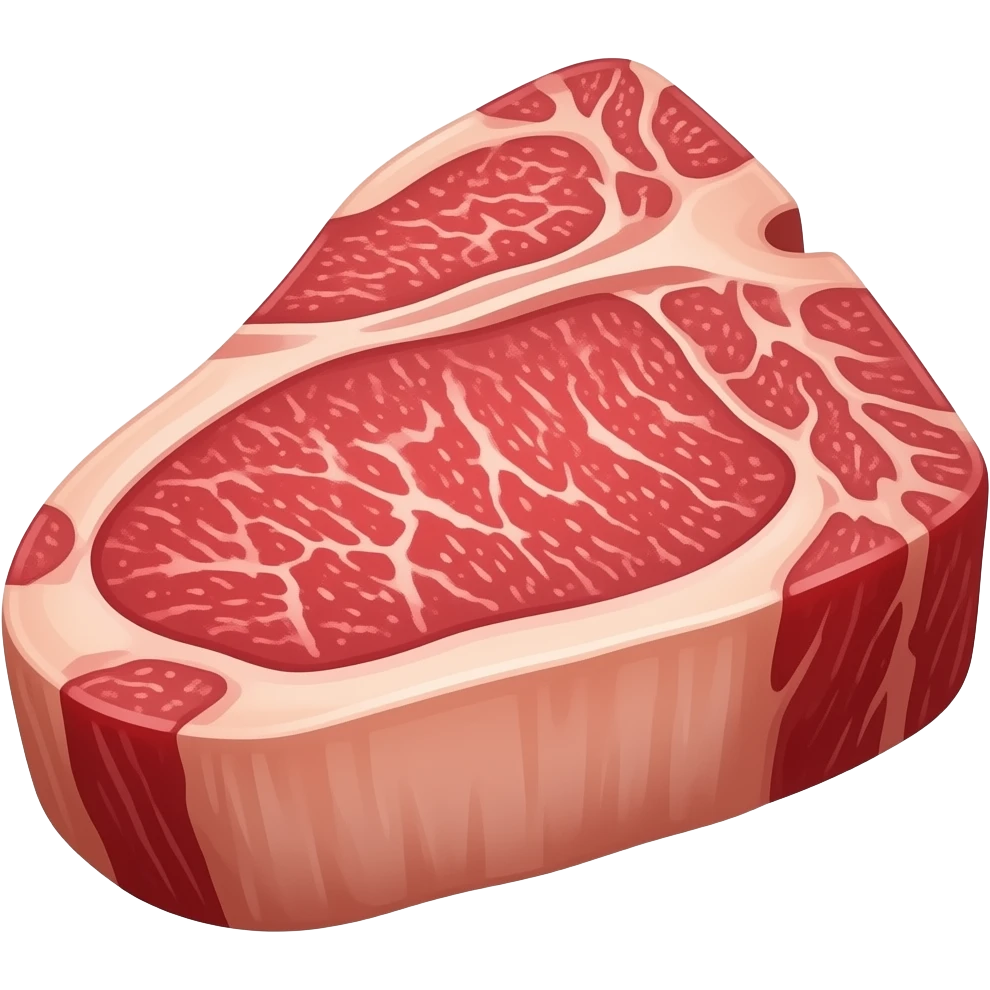 a big pece of premium and expensive raw japanese wagyu A5 emoji