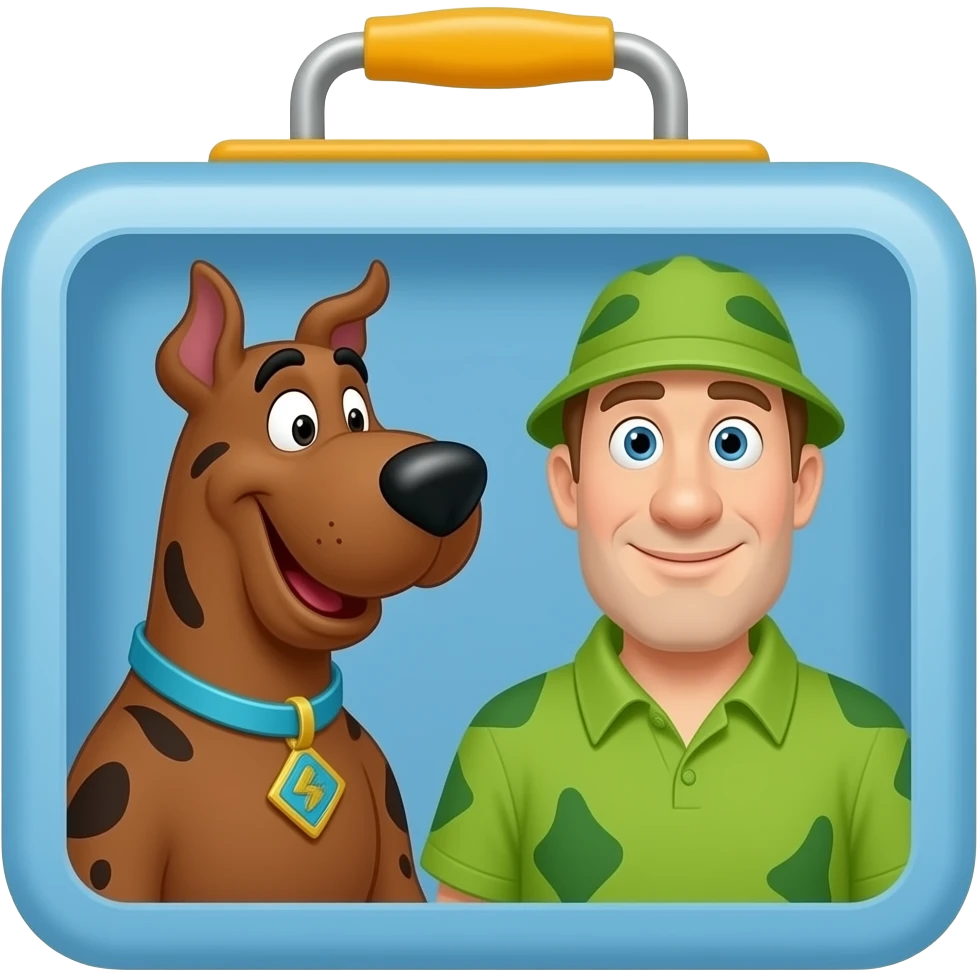 lonchera de Scooby Doo y Shaggy si que igual ellos emoji
