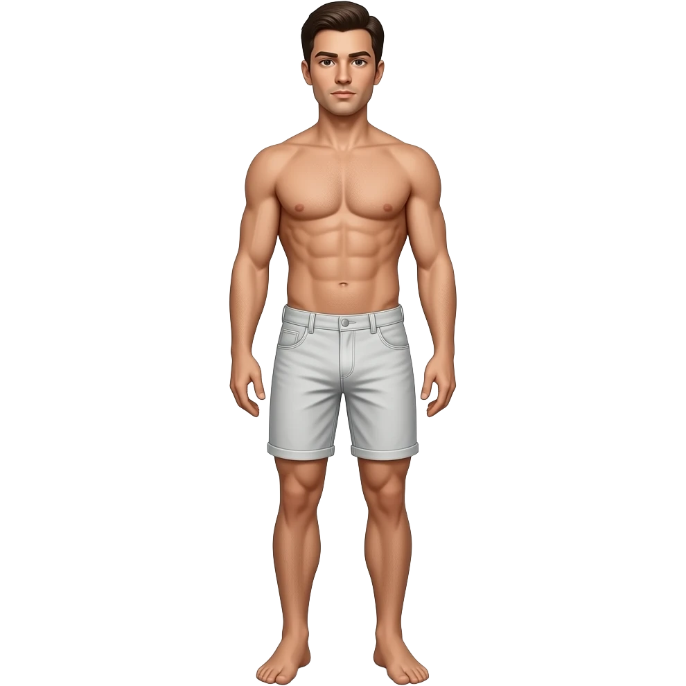 Naked man/full length body emoji