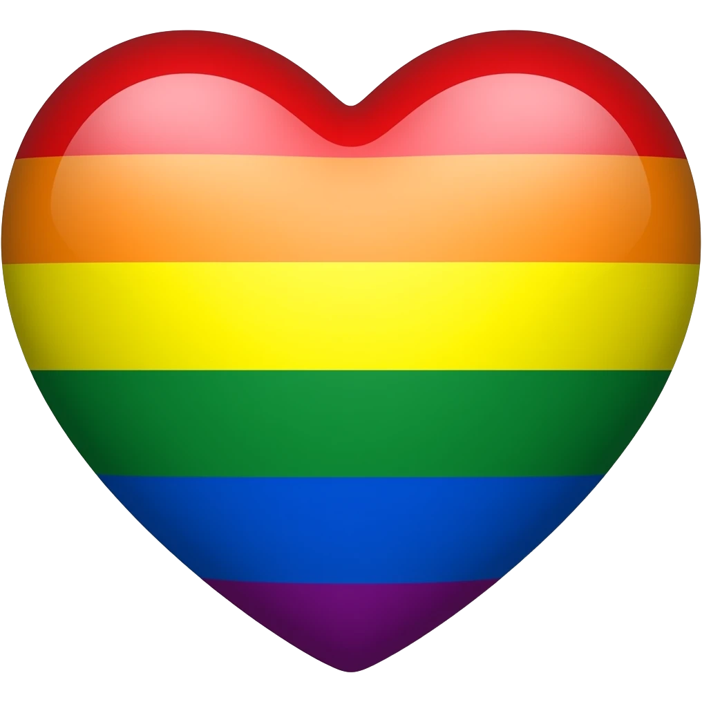 LGBT heart emoji