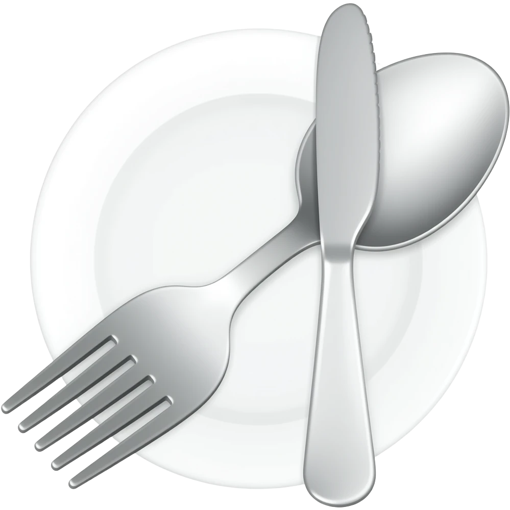 Fork and spoon emoji