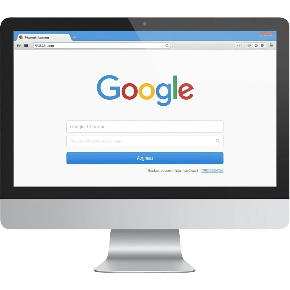 Sign up word with Computer Google Chrome emoji