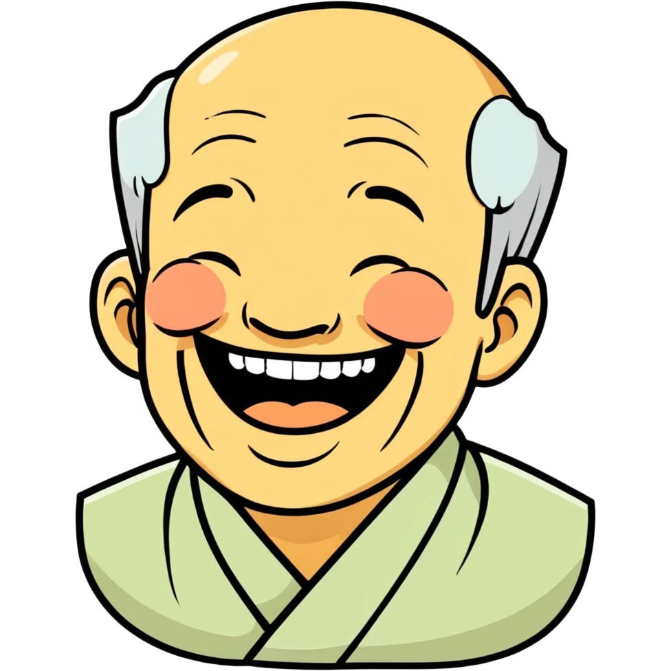Laughing old Chinaman emoji