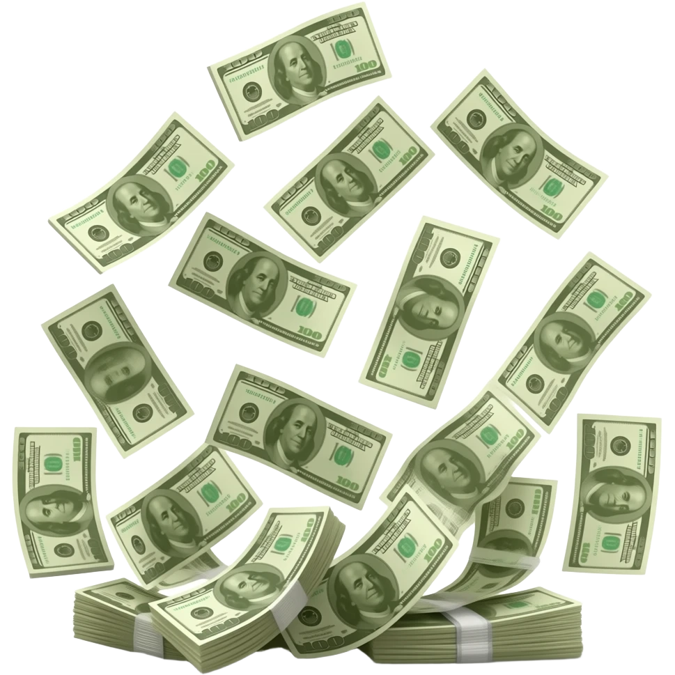 Money spread emoji