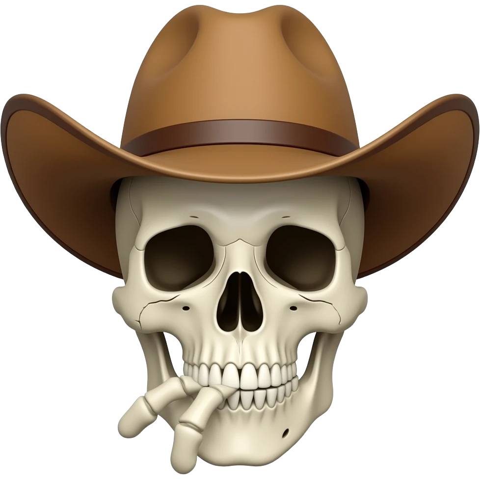 💀🤠 🤫 emoji