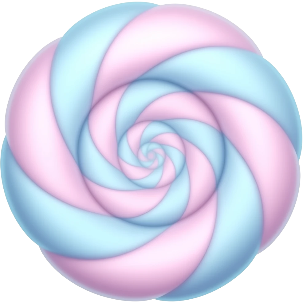 Kawaii Cotton candy emoji