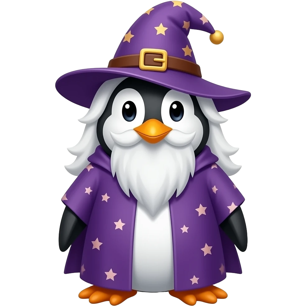 Penguin Wizard emoji