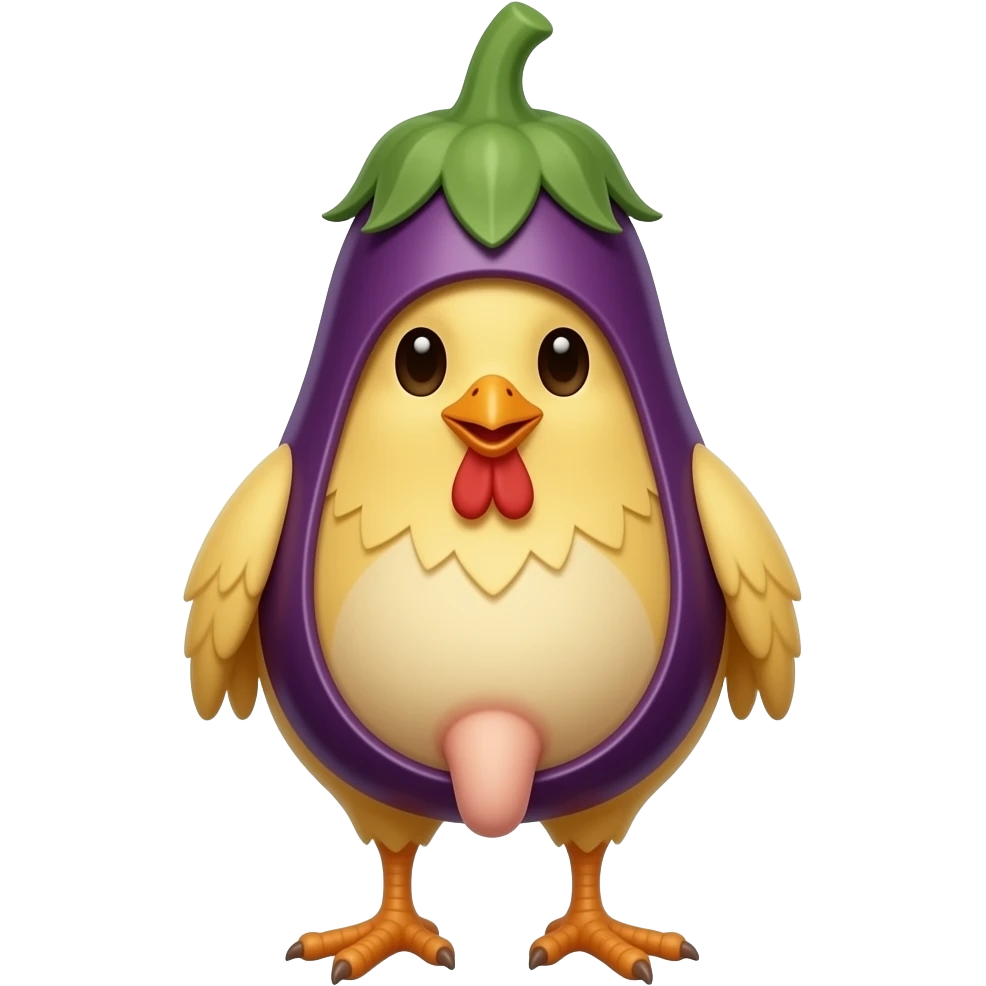 chick with egg plant dick emoji