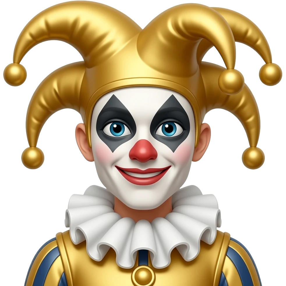 court jester joker golden emoji