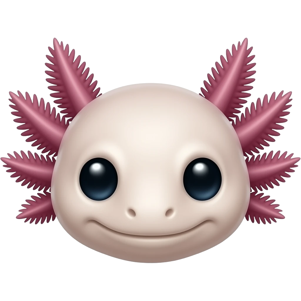 Axolotl face emoji