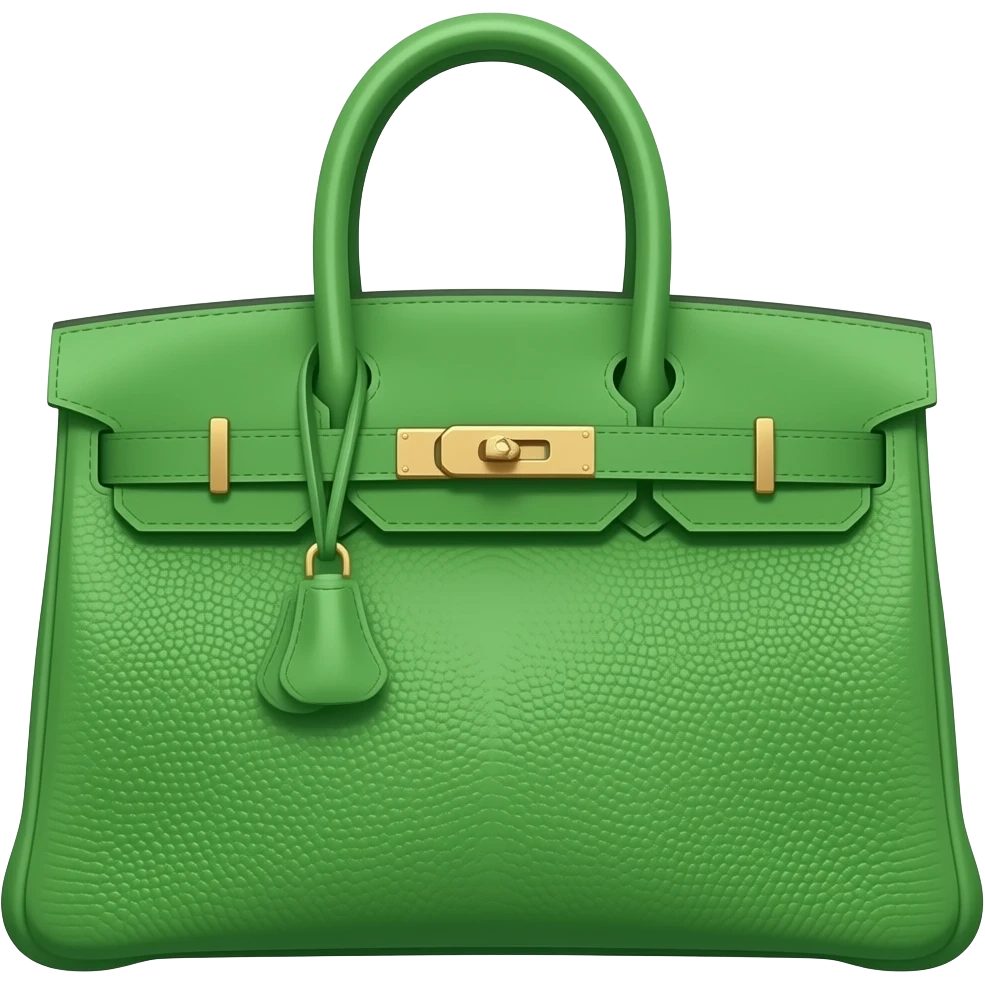 green hermes bag emoji