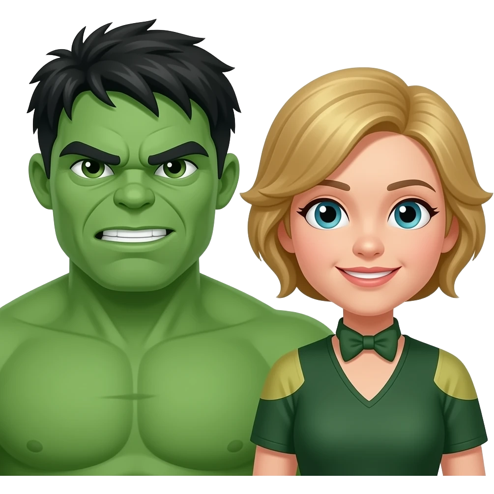 hulk  e fiona emoji