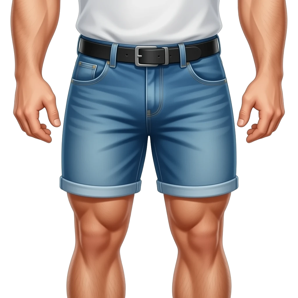 Uma coxa musculosa masculina emoji