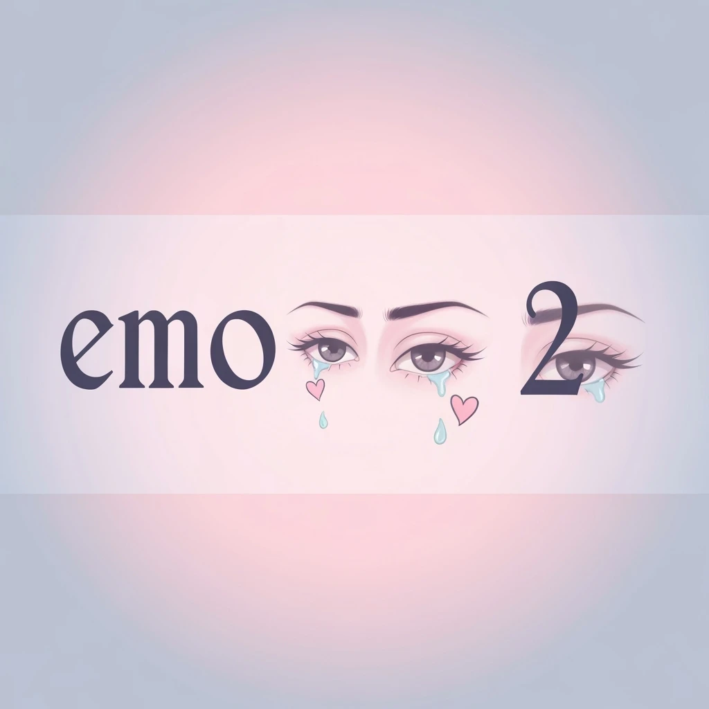 emo banner, cute, expressive, minimal, variation 2 emoji