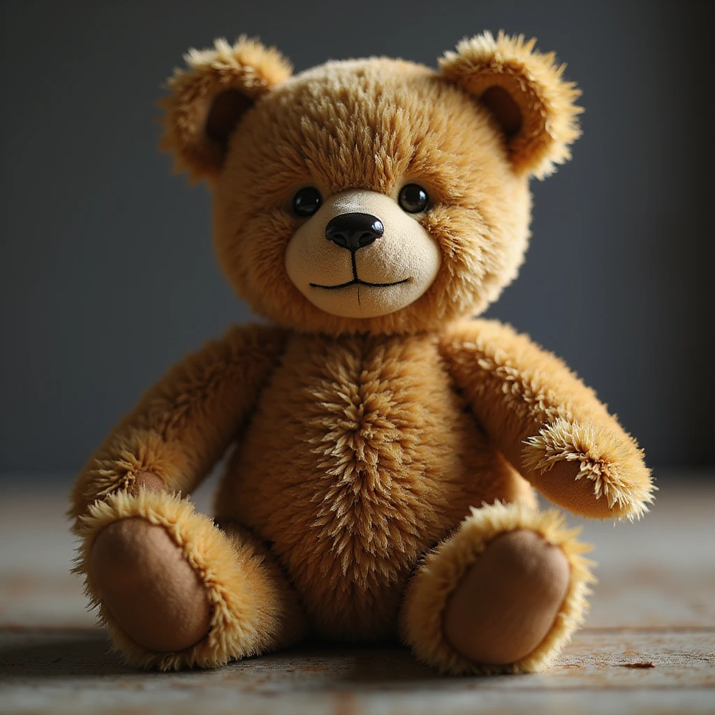 realistic teddy bear, soft lighting, photorealistic, on white background emoji