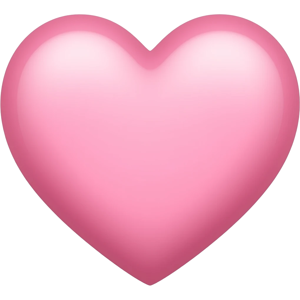 Light pink heart emoji