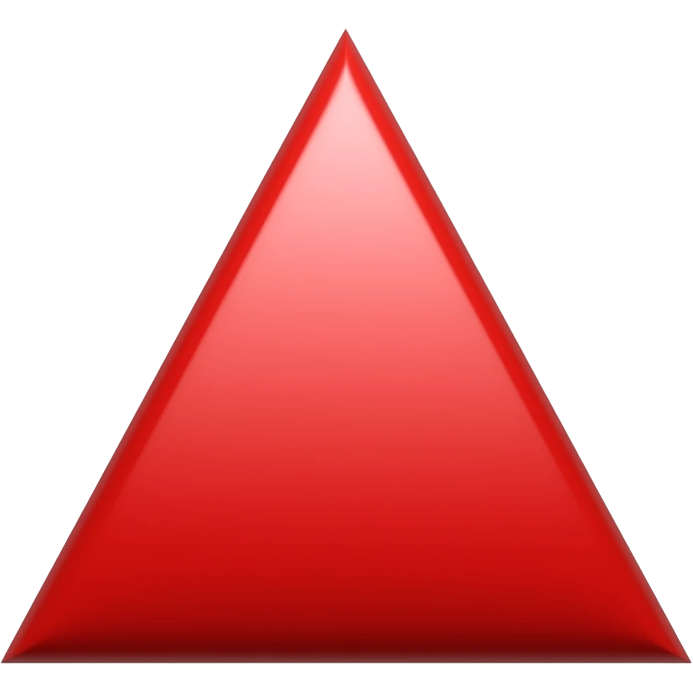 Red Triangle emoji
