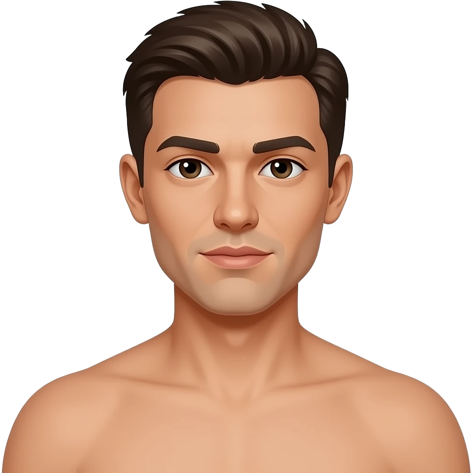 Homem pelado a emoji