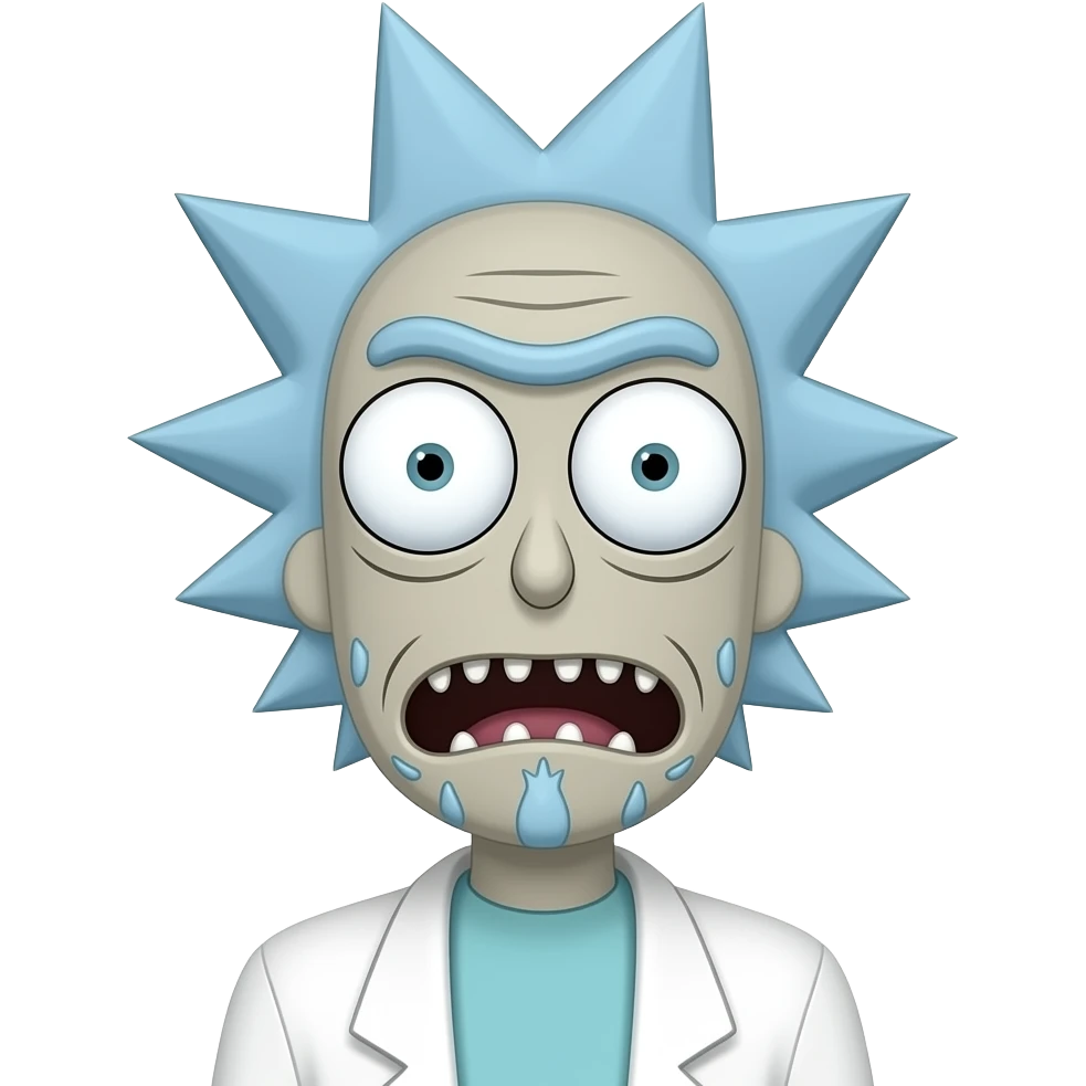 disegna rick di rick e morty emoji