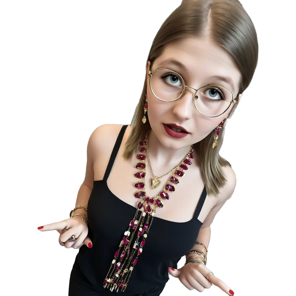 stylish girls with jewelry emoji